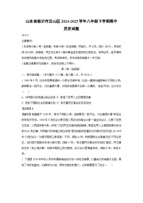 山东省临沂市兰山区2024-2025学年八年级下学期期中历史试卷（解析版）