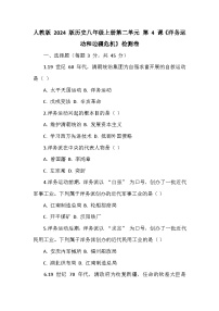 初中历史人教版（2024）八年级上册（2024）第4课 洋务运动和边疆危机课时训练