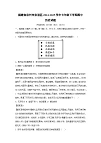 福建省泉州市泉港区2024-2025学年七年级下学期期中历史试题（解析版）