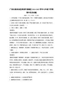 广西壮族自治区贵港市港南区2024-2025学年七年级下学期期中历史试卷（解析版）