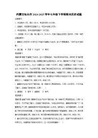 内蒙古包头市2024-2025学年七年级下学期期末历史试卷（解析版）