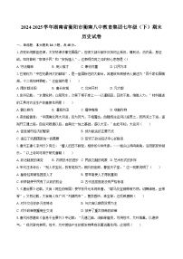 2024-2025学年湖南省衡阳市衡南八中教育集团七年级（下）期末历史试卷（含答案）