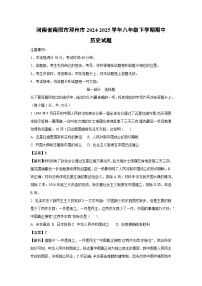 河南省南阳市邓州市2024-2025学年八年级下学期期中历史试题（解析版）