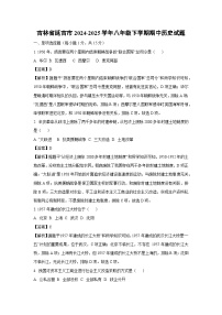 吉林省延吉市2024-2025学年八年级下学期期中历史试题（解析版）