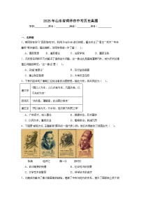 2025年山东省菏泽市中考历史真题（附答案解析）