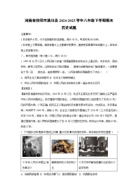 河南省信阳市潢川县2024-2025学年八年级下学期期末历史试题（解析版）