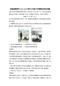 河南省鹤壁市2024-2025学年七年级下学期期末历史试题（解析版）