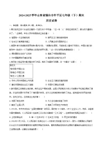 2024-2025学年山东省烟台市牟平区七年级（下）期末历史试卷（五四学制）（含答案）