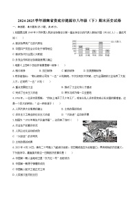 2024-2025学年湖南省娄底市涟源市八年级（下）期末历史试卷（含答案）