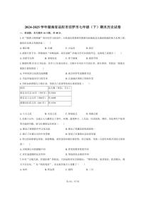 2024-2025学年湖南省岳阳市汨罗市七年级（下）期末历史试卷（含答案）