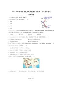 2024-2025学年湖南省娄底市涟源市七年级（下）期末历史试卷（含答案）
