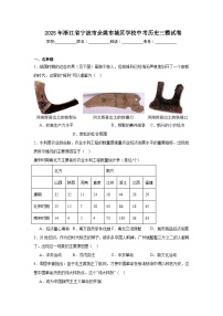 2025年浙江省宁波市余姚市城区学校中考历史三模试卷（附答案解析）