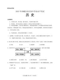 2025年西藏自治区中考历史真题（无答案）