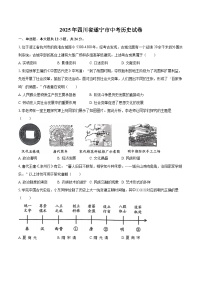 2025年四川省遂宁市中考历史试卷（含详细答案解析）