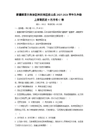 新疆维吾尔自治区和田地区皮山县2025-2026学年九年级上学期9月月考C卷历史试卷（学生版）