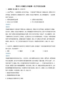 2025-2026学年度广东省湛江市雷州市第八中学集团九年级上学期10月月考历史试题（解析版）