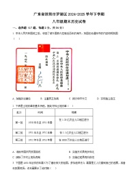 精品解析：广东省深圳市罗湖区2024-2025学年八年级下学期期末历史试题 练习 含答案