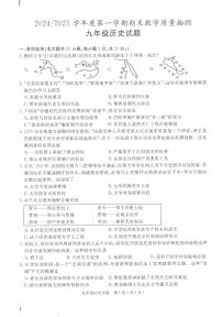 安徽省合肥市庐江县九年级上学期期末历史试题