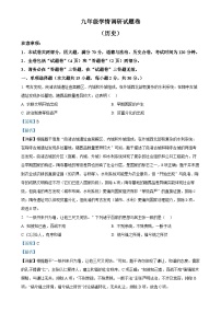 2025年安徽省合肥市合肥经济技术开发区中考一模历史试题（解析版）-A4