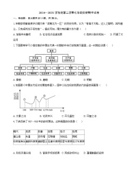 2024---2025学年度第二学期七年级历史期中试卷-A4