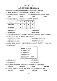 辽宁省鞍山市立山区2025-2026学年九年级上学期历史期中试卷