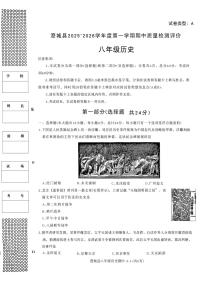 陕西省渭南市澄城县2025-2026学年八年级上学期期中历史试卷