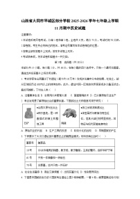 山西省大同市平城区部分学校2025-2026学年七年级上学期11月期中历史试卷（学生版）