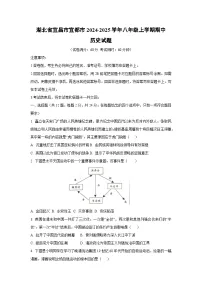 湖北省宜昌市宜都市2024-2025学年八年级上学期期中历史试卷（学生版）