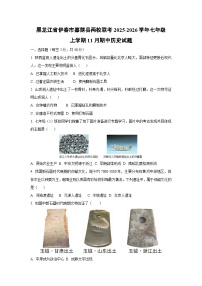 黑龙江省伊春市嘉荫县两校联考2025-2026学年七年级上学期11月期中历史试卷（学生版）
