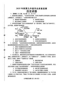 河南省南阳市镇平县2025-2026学年部编版九年级历史上学期期中考试题