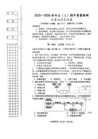 辽宁省铁岭市铁岭县2025-2026学年七年级上学期11月期中历史试题