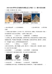 2025-2026学年江苏省徐州市铜山区九年级（上）期中历史试卷（有答案和解析）