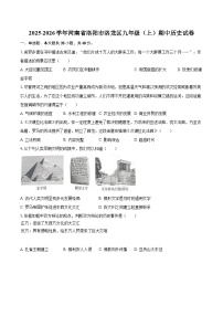 2025-2026学年河南省洛阳市洛龙区九年级（上）期中历史试卷-自定义类型