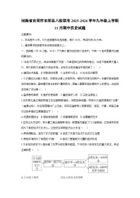 河南省安阳市安阳县八校联考2025-2026学年九年级上学期11月期中历史试卷（学生版）