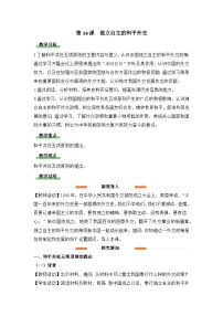 初中历史人教版（2024）八年级下册独立自主的和平外交教案设计