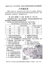 广东省深圳市福田区2024-2025学年八年级上学期期末历史试题