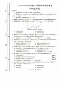 河南省驻马店市平舆县2024-2025学年八年级上学期期末历史试题
