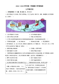 精品解析：广东省深圳市宝安区宝安中学集团2024-2025学年九年级上学期期中历史试题+答案