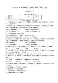 河南省平顶山市鲁山县第六教研区2023-2024学年上学期期中联考八年级历史试卷