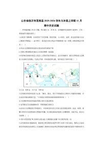 山东省临沂市莒南县2025-2026学年九年级上学期11月期中历史试卷（学生版）