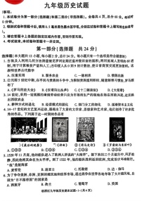 陕西省渭南市临渭区2024-2025学年部编版九年级上学期期末历史试题