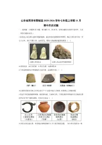 山东省菏泽市鄄城县2025-2026学年七年级上学期11月期中历史试卷（学生版）