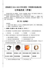 天津市滨海新区2024-2025学年七年级上学期期末考试历史试题