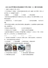 2025-2026学年重庆市龙水湖育才中学九年级（上）期中历史试卷-自定义类型
