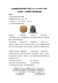 山东省烟台市经济技术开发区2025-2026学年八年级（五四制）上学期期中考试历史试卷（学生版）
