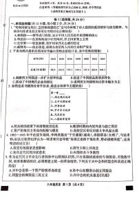 河北省邯郸市成安县2025-2026学年八年级上学期12月联考历史试题