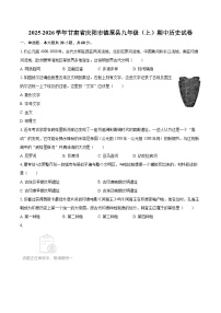 2025-2026学年甘肃省庆阳市镇原县九年级（上）期中历史试卷-自定义类型