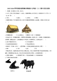 2025-2026学年陕西省渭南市韩城市七年级（上）期中历史试卷（含答案）