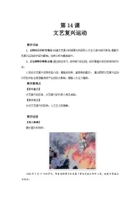 历史九年级上册文艺复兴运动教案
