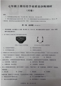 广东省广州市白云区2024-2025学年七年级上学期期末历史试题（含答案）